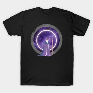 Wizard of the Arcane Masters - Magical Stone Portal T-Shirt